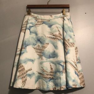 Anthropologie Maeve Birdsong Skirt Sz 6